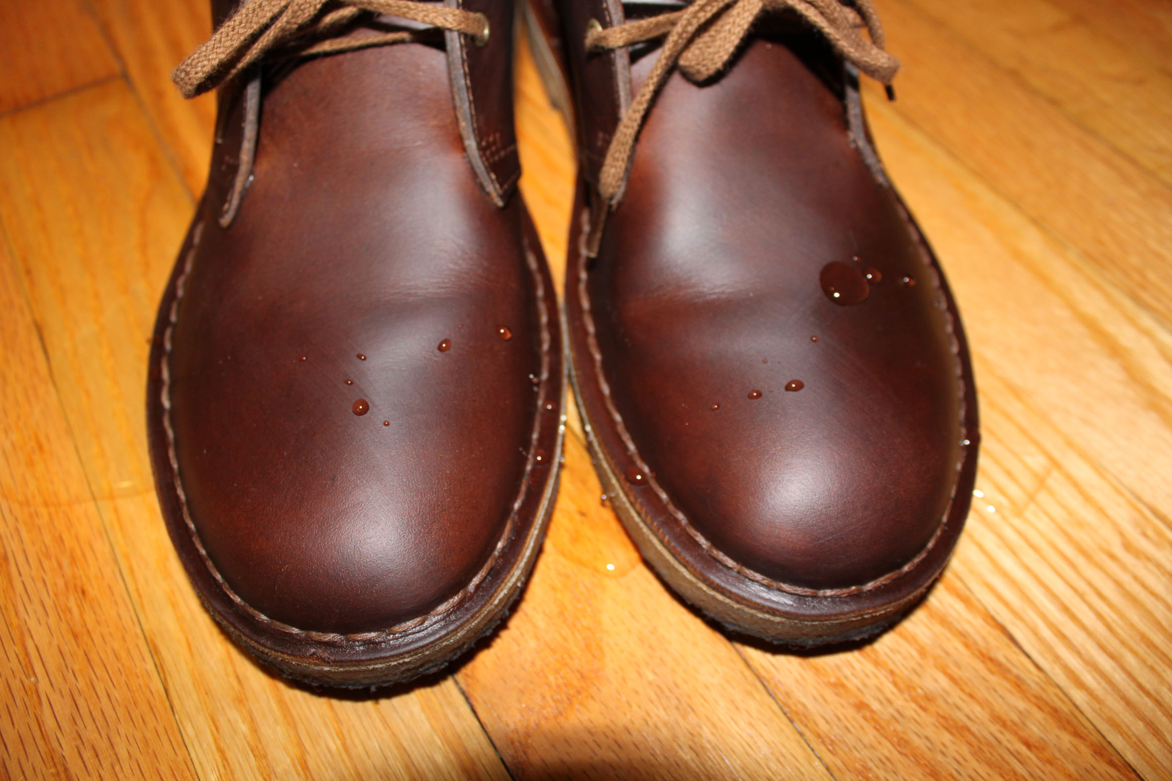 clarks waxed desert boot care