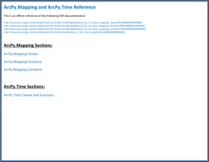 ArcPy.Mapping and ArcPy.Time Reference